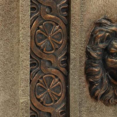 LuxenHome 25.8" H Sandstone Resin Regal Lion Head Floor Outdoor Water Fountain With Lights Brown 10 LuxenHome 25.8" H Sandstone Resin Regal Lion Head Floor Outdoor Water Fountain With Lights Brown - Image 8