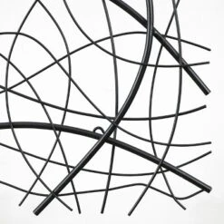 LuxenHome Large Black Abstract Square Metal Wall Decor -Garden GUEST a20cb703 b2ea 4b6e 94f8 2a67bb0ec112