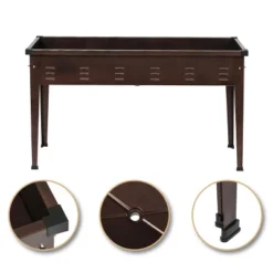 LuxenHome 50" W Brown Metal Rectangular Raised Garden Planter 22 LuxenHome 50" W Brown Metal Rectangular Raised Garden Planter -Garden GUEST a2609e55 a31d 4240 be2c ca9b9a87f3ae