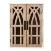 LuxenHome Farmhouse White And Natural MDF Wood Cathedral-Style 2-Door Wall Cabinet 1 LuxenHome Farmhouse White And Natural MDF Wood Cathedral-Style 2-Door Wall Cabinet -Garden GUEST a3697077 3458 46aa a8fa f28b6712d996