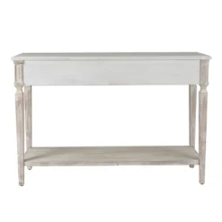 LuxenHome Whitewashed Wood 3-Drawer 1-Shelf Console And Entry Table 15 LuxenHome Whitewashed Wood 3-Drawer 1-Shelf Console And Entry Table -Garden GUEST a7171c8e 0fe7 4494 aeb9 757e1ba05efa