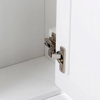 LuxenHome White MDF Wood Bathroom Wall Storage Cabinet 9 LuxenHome White MDF Wood Bathroom Wall Storage Cabinet - Image 7