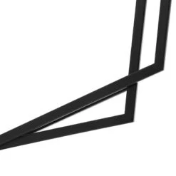 LuxenHome Black Metal Hexagon Frame Wall Accent Mirror For Bathroom & Vanity 25 LuxenHome Black Metal Hexagon Frame Wall Accent Mirror For Bathroom & Vanity -Garden GUEST ab06aca2 8127 469c a159 d257b9427d7a