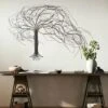 LuxenHome Black Metal Windy Tree Wall Decor -Garden GUEST ab979a94 8ce1 4b76 8e58 d7fc39913b50