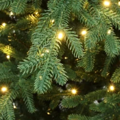 LuxenHome 6Ft Pre-Lit Artificial Fir Christmas Tree, Green Branches With Warm Lights & Metal Stand 21 LuxenHome 6Ft Pre-Lit Artificial Fir Christmas Tree, Green Branches With Warm Lights & Metal Stand -Garden GUEST abec2101 1ed2 463a be8b 7a213d06b28b