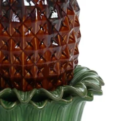 LuxenHome 17" Tabletop Ceramic Water Fountain, Pineapple Indoor And Outdoor Waterfall Fountains For Patio, Garden Decor Brown 13 LuxenHome 17" Tabletop Ceramic Water Fountain, Pineapple Indoor And Outdoor Waterfall Fountains For Patio, Garden Decor Brown -Garden GUEST ae77b4bb 27ca 4881 91c4 7f76ea852ed8