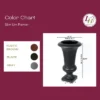 LuxenHome 22.75" H Slim MgO Urn Planter Black -Garden GUEST aeea5a2d b63b 4834 a8ba 4a7dedb50ba0