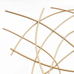 LuxenHome 26.4" Square Gold Abstract Metal Wall Decor -Garden GUEST b111e8d6 5829 46d6 a6fa e5ea48f336e0
