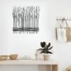 LuxenHome Rustic Black Metal Abstract Field Of Trees Wall Art Decor 1 LuxenHome Rustic Black Metal Abstract Field Of Trees Wall Art Decor -Garden GUEST b354b93d 669a 490f 828e e396479de5ef