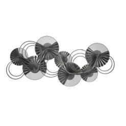 LuxenHome 47" W Distressed Metal Modern Flower Wall Decor 15 LuxenHome 47" W Distressed Metal Modern Flower Wall Decor -Garden GUEST b49a8794 8410 4104 828d f0b374e3cbe0