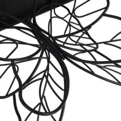 LuxenHome Wood Top Metal Butterfly Accent Console And Entry Table -Garden GUEST b546eae3 0034 44ae 9845 73a6c059d894