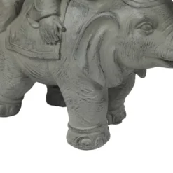 LuxenHome 14.5" Gray MgO Buddha Monk And Elephant Garden Statue 13 LuxenHome 14.5" Gray MgO Buddha Monk And Elephant Garden Statue -Garden GUEST b75862ca 9ff3 4c36 8a68 91bbbf97d92a