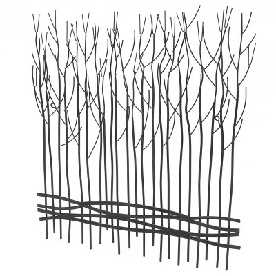 LuxenHome Rustic Black Metal Abstract Field Of Trees Wall Art Decor 10 LuxenHome Rustic Black Metal Abstract Field Of Trees Wall Art Decor - Image 8