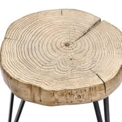 LuxenHome Natural Faux Wood Top With Black Metal Legs Side Table 15 LuxenHome Natural Faux Wood Top With Black Metal Legs Side Table -Garden GUEST b94ee606 9d5e 4af5 9b9b 4d76e48007b3