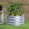 LuxenHome 2ft Round Galvanized Metal Raised Garden Bed Planter 1 LuxenHome 2ft Round Galvanized Metal Raised Garden Bed Planter -Garden GUEST babe424c aa8b 48b0 aab5 bed157b70b0d