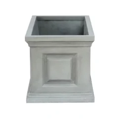 LuxenHome Gray MgO Rectangular Box Flower Pot Planter 21 LuxenHome Gray MgO Rectangular Box Flower Pot Planter -Garden GUEST bae30c1d 7ada 4af6 baf5 42b57eae2267