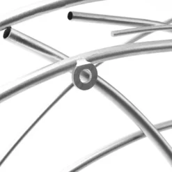 LuxenHome Silver Metal Abstract Swirl Round Wall Art Decor -Garden GUEST bb2c44b9 13ac 47d4 a449 cd9b48d5f0ea