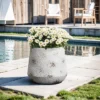 LuxenHome Rustic Planter – Off-White Round MgO Pot With Brown Accents & Plug 1 LuxenHome Rustic Planter – Off-White Round MgO Pot With Brown Accents & Plug -Garden GUEST bdb5b04c 668f 4dfa a650 31d325a2ea05