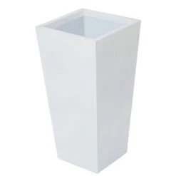 LuxenHome Square Tapered 18.5" H House Planters, Indoor & Outdoor White 31 LuxenHome Square Tapered 18.5" H House Planters, Indoor & Outdoor White -Garden GUEST bf4d24d8 4740 4cfa 993a 7a8f90bb9291