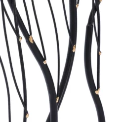 LuxenHome Black Abstract Trees Rectangular Metal Wall Decor -Garden GUEST bfc43689 e31a 447f a41b 94cfefef6090