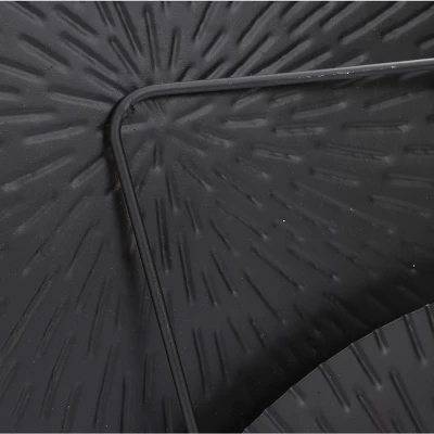 LuxenHome Abstract Black With Gold 43" Wide Metal Wall Art Decor Wall Art Home Decor Ornament Decoration 7 LuxenHome Abstract Black With Gold 43" Wide Metal Wall Art Decor Wall Art Home Decor Ornament Decoration - Image 5