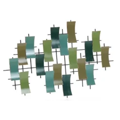 LuxenHome Multi-Color Metal Abstract Geometric Wall Decor 14 LuxenHome Multi-Color Metal Abstract Geometric Wall Decor -Garden GUEST c01288f2 2bbd 44f7 8b83 f3ca534ad0b3