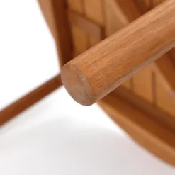 LuxenHome Natural Wooden Outdoor Coffee Table, Round Solid Wood Patio Table Brown -Garden GUEST c08197b0 5d44 4cc0 ad42 628f719bc188