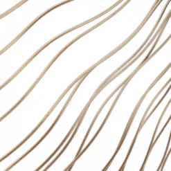 LuxenHome Gold Abstract Flower Square Metal Wall Art -Garden GUEST c0db7c94 304f 4988 9f72 624b5ca4c55c