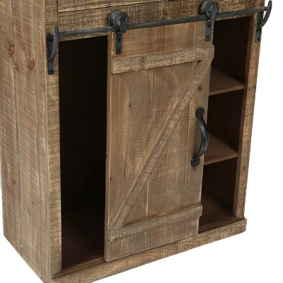 LuxenHome Rustic Wood Sliding Barn Door Storage Cabinet. 15 LuxenHome Rustic Wood Sliding Barn Door Storage Cabinet. - Image 13