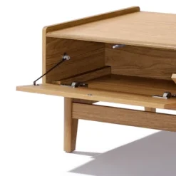 LuxenHome Mid-Century Modern Coffee Table With Storage, 47" Summer Oak Wood Rectangular Accent Center Table For Living Room, Home & Office Brown 17 LuxenHome Mid-Century Modern Coffee Table With Storage, 47" Summer Oak Wood Rectangular Accent Center Table For Living Room, Home & Office Brown -Garden GUEST c5048172 3e73 4db1 9b2d 9cc5aae37b56