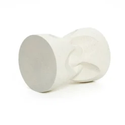 LuxenHome Outdoor Side Table , 17" Speckled Off White Modern Spade Cement Patio Table, Round End Table For Garden, Outdoor Coffee Table Off-White -Garden GUEST c7478496 cc34 46f4 a3dc 2f3a06e822bb