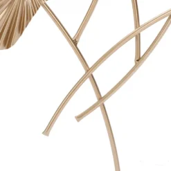 LuxenHome Gold Palm Leaf Metal Ornamental Wall Decor Wall Art -Garden GUEST c85a42e6 bc3a 4d00 aaea a7d52f662035