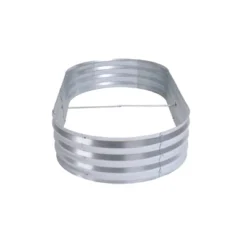 LuxenHome 6ft X 3ft Oval Galvanized Steel Raised Garden Bed Planter 11 LuxenHome 6ft X 3ft Oval Galvanized Steel Raised Garden Bed Planter -Garden GUEST c8bec8d7 8c52 41ef 8967 3cc8e382d712
