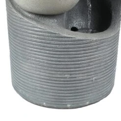 LuxenHome Modern Gray Cement Tiered Bowls Outdoor Fountain With Lights 19 LuxenHome Modern Gray Cement Tiered Bowls Outdoor Fountain With Lights -Garden GUEST c91c287a 61f0 447e a4f5 c58ecf01ea9a