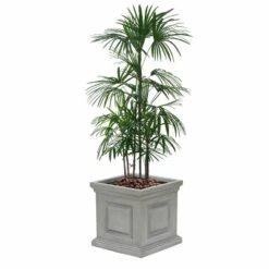 LuxenHome Gray MgO Square Box Flower Pot Planter 15 LuxenHome Gray MgO Square Box Flower Pot Planter -Garden GUEST c9d0137d 4fb7 406b bc5a 3b01676a363f