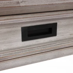 LuxenHome Gray Wood 2-Drawer 1-Shelf Console And Entryway Table 19 LuxenHome Gray Wood 2-Drawer 1-Shelf Console And Entryway Table -Garden GUEST ca6599cd 8c6e 49aa bc5d b2c70dfe6b9b