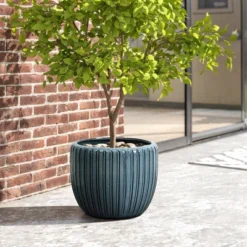 LuxenHome 11" Dia Ceramic Pot For Indoor Plants Large Outdoor Plant Pot Modern Decorative Glazed Flower Pot Round Planter Pot 14 LuxenHome 11" Dia Ceramic Pot For Indoor Plants Large Outdoor Plant Pot Modern Decorative Glazed Flower Pot Round Planter Pot -Garden GUEST cbe6350d 45ea 4598 b5d8 8ebfaa11e830