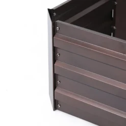 LuxenHome Brown Metal 32" X 20.2" Rectangular Garden Bed 10 LuxenHome Brown Metal 32" X 20.2" Rectangular Garden Bed -Garden GUEST cc4e8621 5569 4c8b 956c 7ab270e682b9