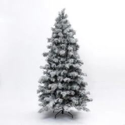 LuxenHome 7.5Ft Snow-Flocked Cedar Christmas Tree Pre-Lit With Teardrop LED Lights & Hinged Branches Green 16 LuxenHome 7.5Ft Snow-Flocked Cedar Christmas Tree Pre-Lit With Teardrop LED Lights & Hinged Branches Green -Garden GUEST ccf7726d 5983 45df 96b4 cbbe0fb52a37