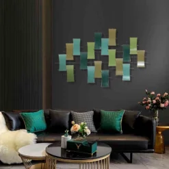LuxenHome Multi-Color Metal Abstract Geometric Wall Decor 13 LuxenHome Multi-Color Metal Abstract Geometric Wall Decor -Garden GUEST cd66e5dc c02b 4f17 bd48 898b45b254a5