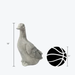 LuxenHome 18" Gray MgO Duck Garden Statue 12 LuxenHome 18" Gray MgO Duck Garden Statue -Garden GUEST cda68807 38d1 4362 ad6c 34653e6c6594