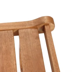 LuxenHome Natural Solid Wood 47.2-Inch Long Rectangle Outdoor Bench -Garden GUEST cf031dcd 5527 4255 8f79 00a0c0b6468c