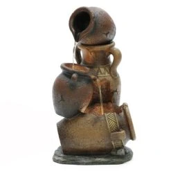 LuxenHome Brown Urns Resin Outdoor Fountain With Lights 19 LuxenHome Brown Urns Resin Outdoor Fountain With Lights -Garden GUEST d0ac15b5 e6bf 4015 b050 138595bca354