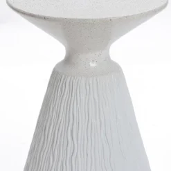 LuxenHome White And Speckled Gray MgO 15.75" Round Side Table 11 LuxenHome White And Speckled Gray MgO 15.75" Round Side Table -Garden GUEST d0c22cd0 6bf4 41e8 8e9e 04ea27af8578
