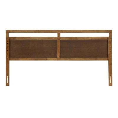 LuxenHome Farmhouse Double Panel Wood Headboard, King Brown 10 LuxenHome Farmhouse Double Panel Wood Headboard, King Brown - Image 8