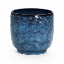 LuxenHome 12-Inch Ocean Blue Ceramic Planter Indoor Outdoor Plant Pot With Drainage Hole And Plug Modern Glazed Round Flower Pot Planter 17 LuxenHome 12-Inch Ocean Blue Ceramic Planter Indoor Outdoor Plant Pot With Drainage Hole And Plug Modern Glazed Round Flower Pot Planter -Garden GUEST d2380d16 53f6 43e4 bd68 048ce7ba6979