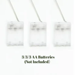 LuxenHome 3-Piece Snowflake Holiday Decoration Set With Battery-Operated Lights Clear -Garden GUEST d2bab0c8 d2f3 4801 84e4 528a38375c69