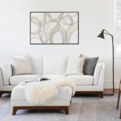 LuxenHome Gold And Black Metal Abstract Rectangular Wall Décor -Garden GUEST d44e6351 5a5f 4dad 9683 f76da130076f