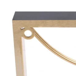 LuxenHome Gold And Black Metal Abstract Rectangular Wall Décor -Garden GUEST d4761c7f 88eb 4e1c 9cd0 6f2a5641531d