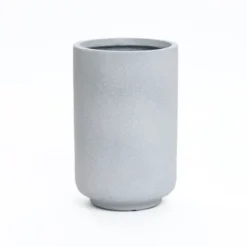LuxenHome Concrete-Look Planter – Gray Round MgO Pot With Drainage Hole 17 LuxenHome Concrete-Look Planter – Gray Round MgO Pot With Drainage Hole -Garden GUEST d8c95d64 2570 4dba b1bf 4351879bfbeb